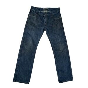 Levi's 514 Slim Straight Men's Jeans Sz 34x32 Blue Denim Button Flap Pocket Y2K